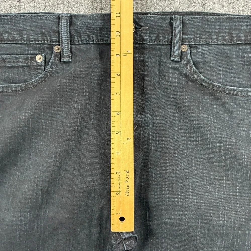Levi's Mens Slim Straight Jeans Size 33x32 Black Denim Stretch Mid Rise Casual